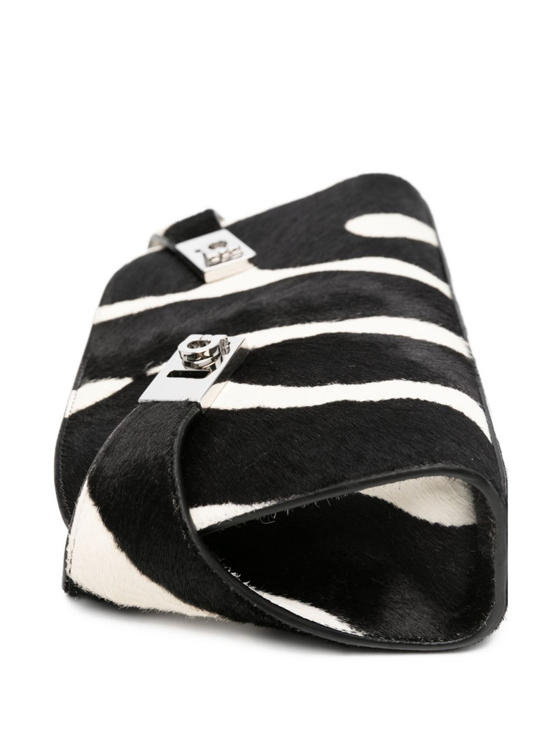 Hug zebra-print clutch bag 4