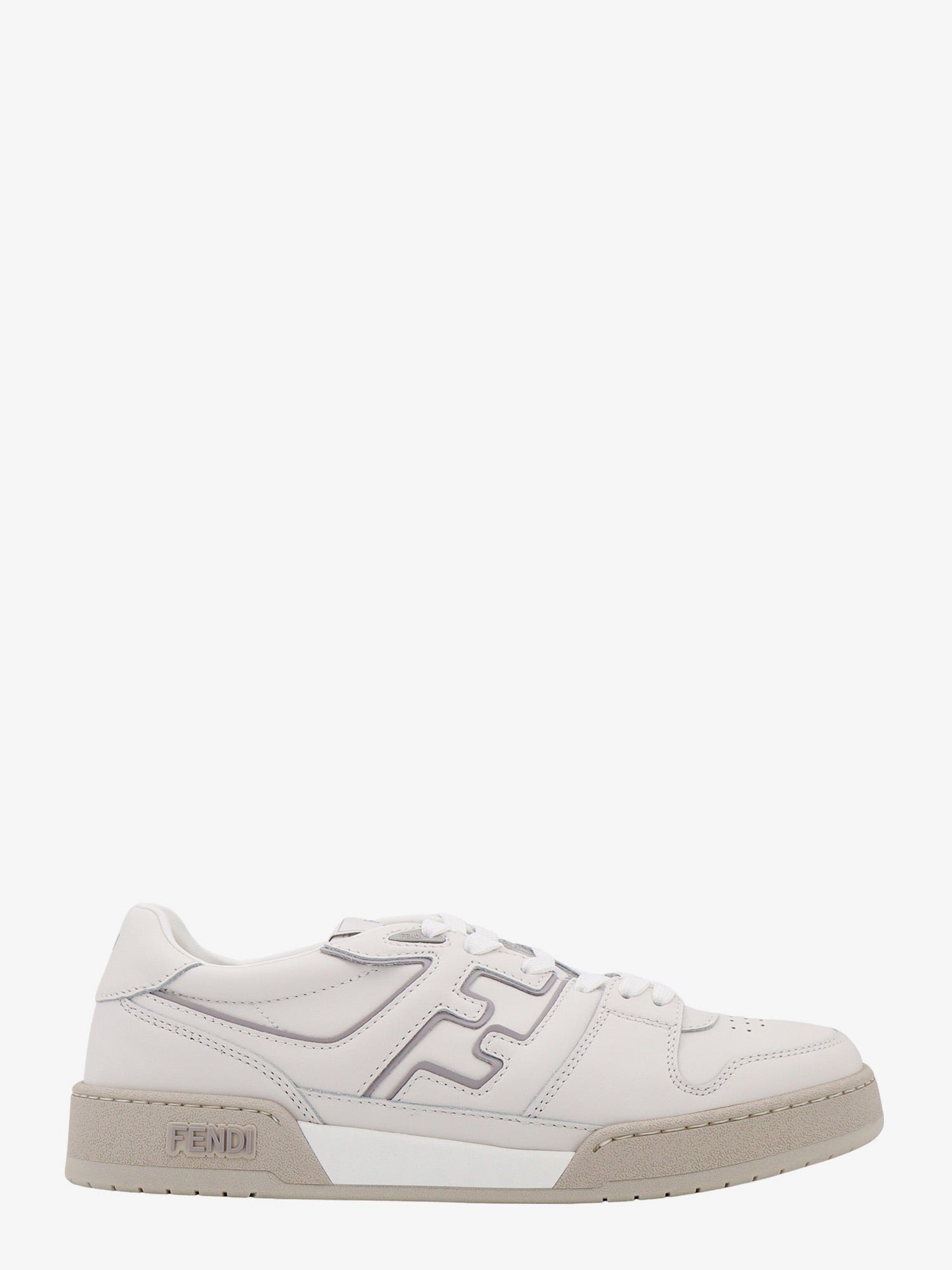 Fendi Leather Sneakers With Ff Lateral Logo - 1