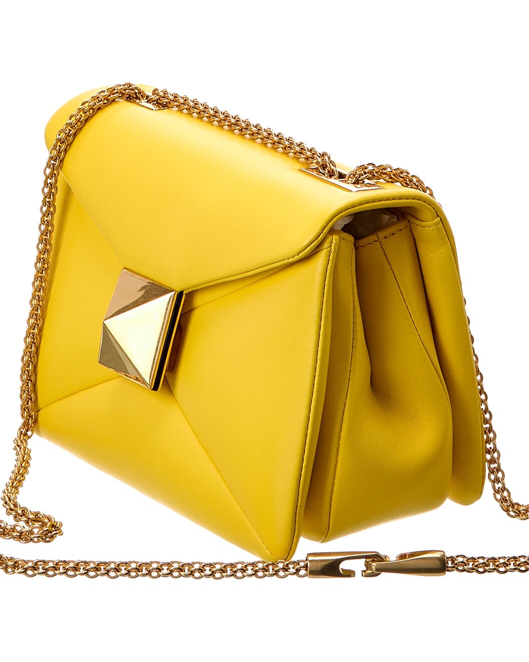 Valentino One Stud Leather Shoulder Bag - 3
