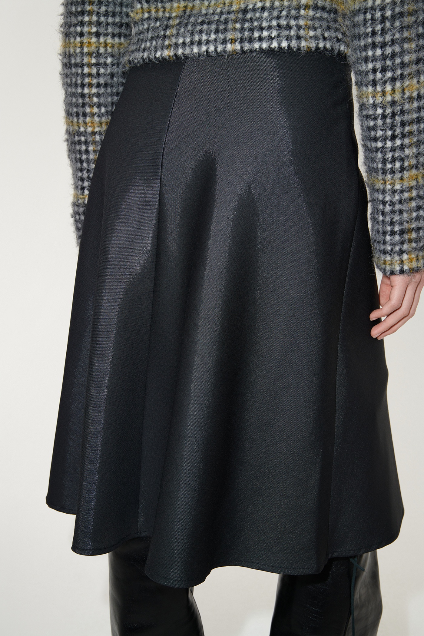 Curtain Skirt Black Mnemonic Wool - 6