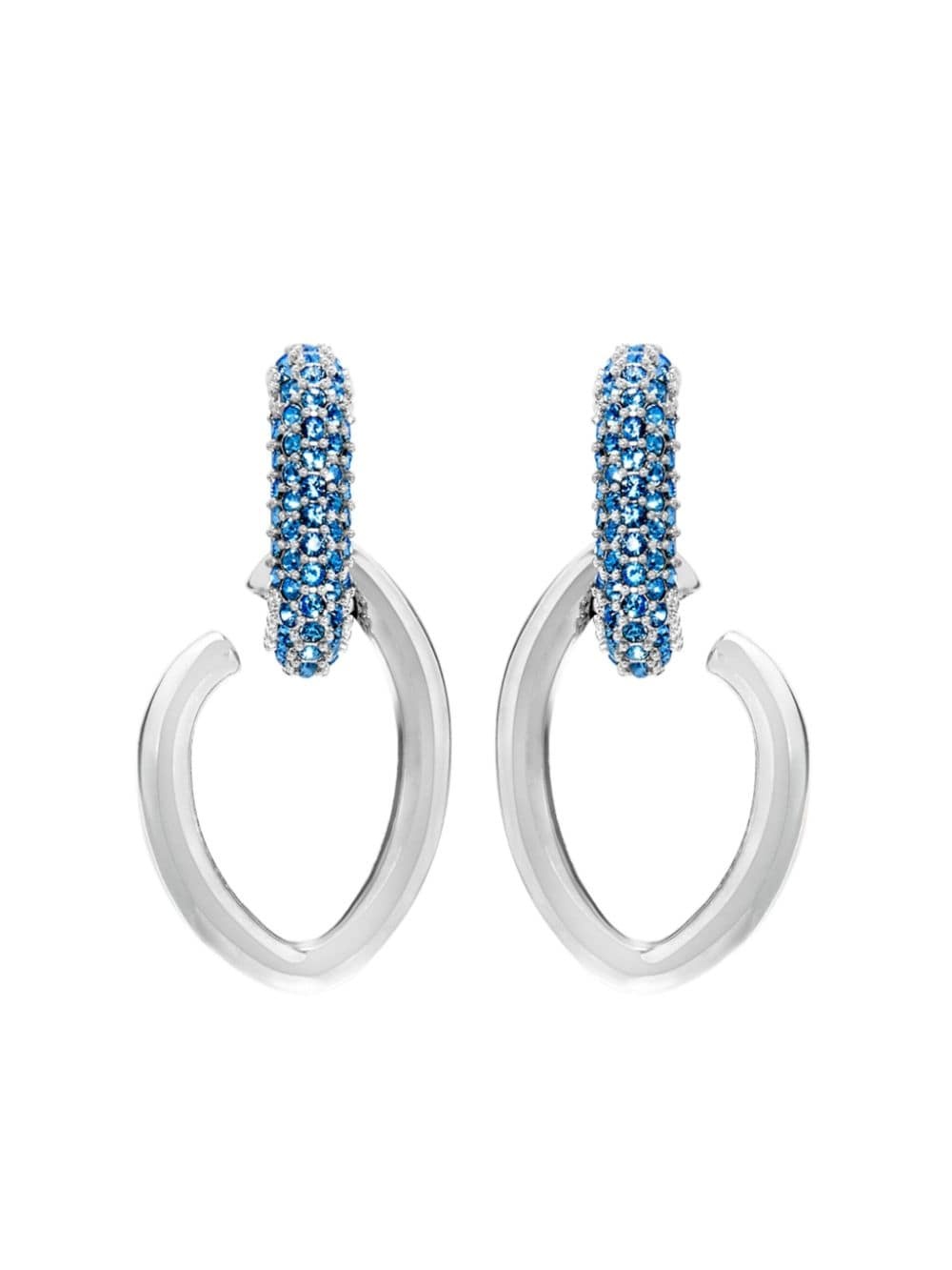 pavé drop earrings - 1