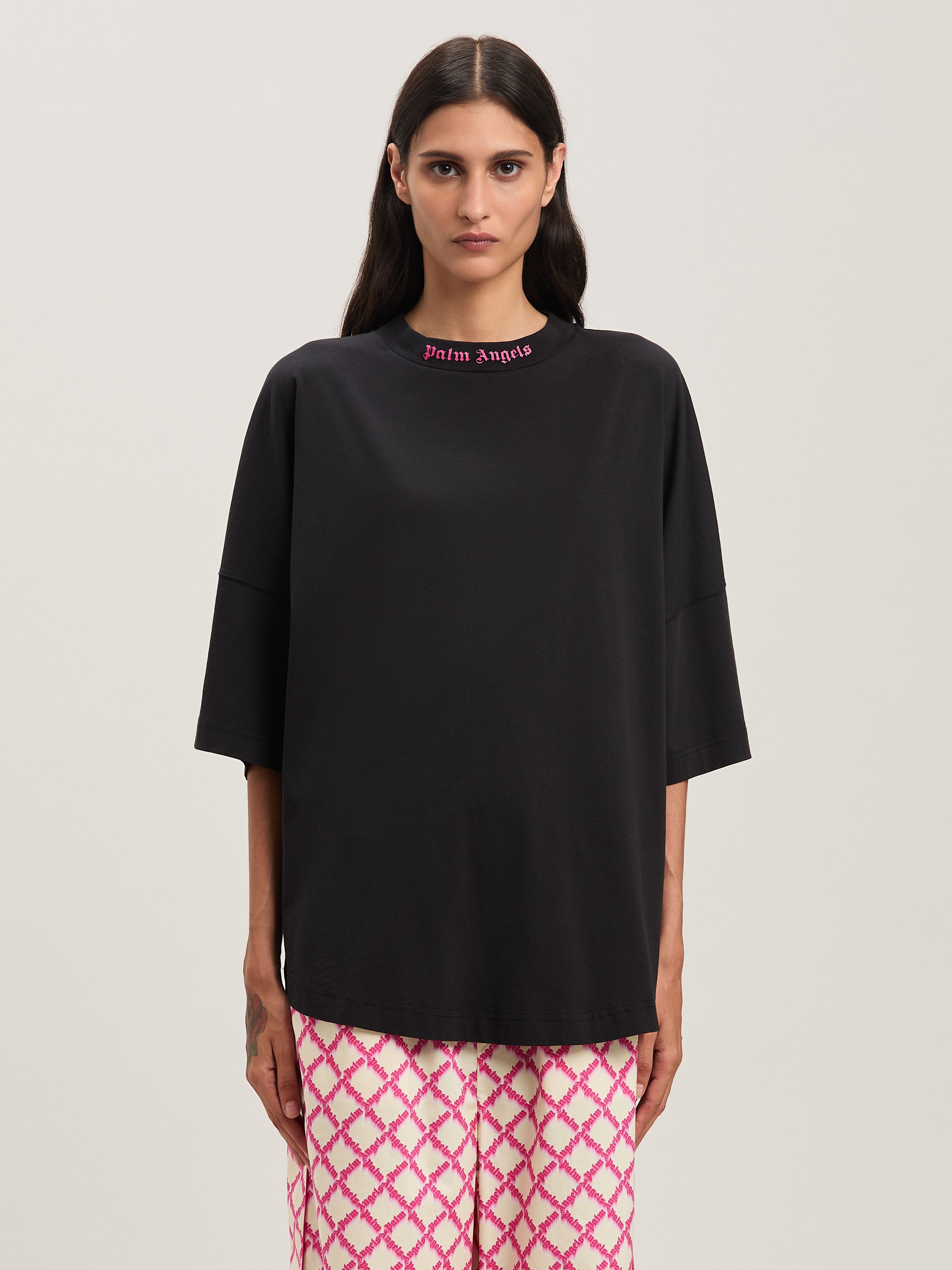 Palm Inlay knit shorts - 3