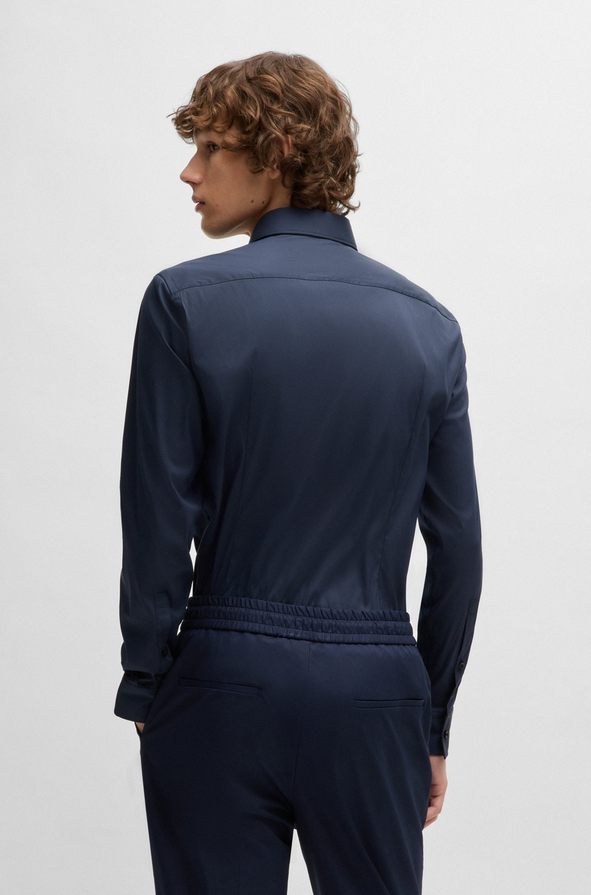 SLIM-FIT SHIRT IN POPLIN - 5