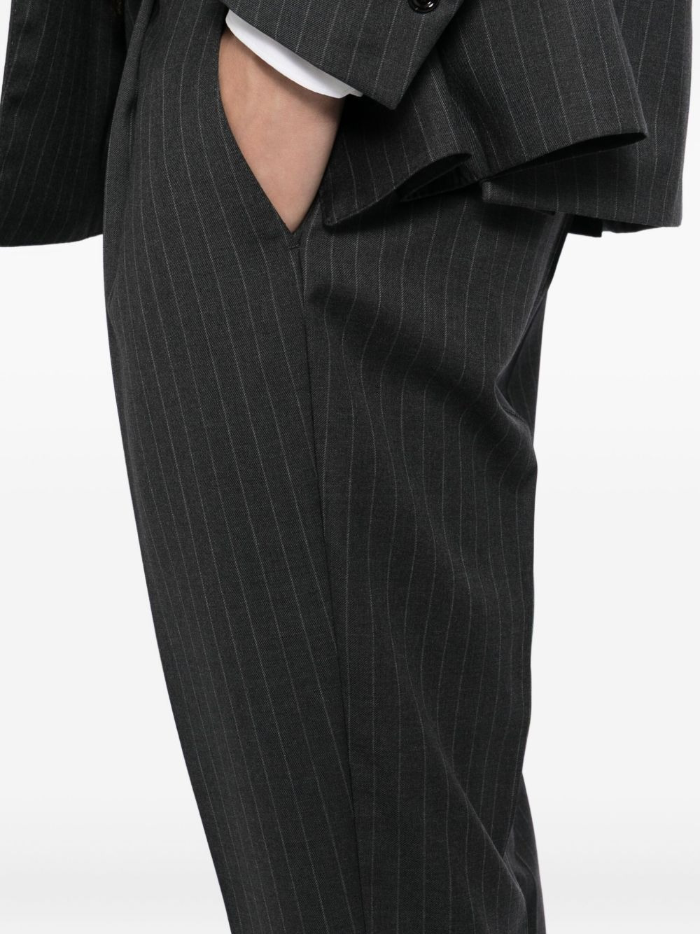 PINSTRIPE-PATTERN DOUBLE-BREASTED SUIT - 3