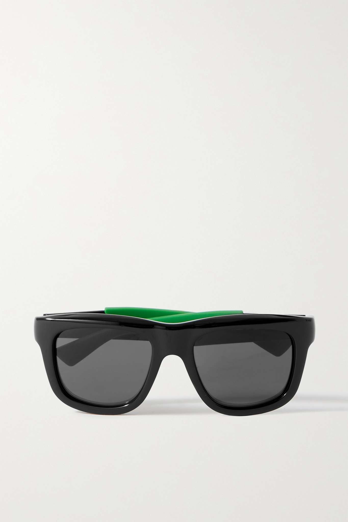 Square-frame rubber and acetate sunglasses - 5