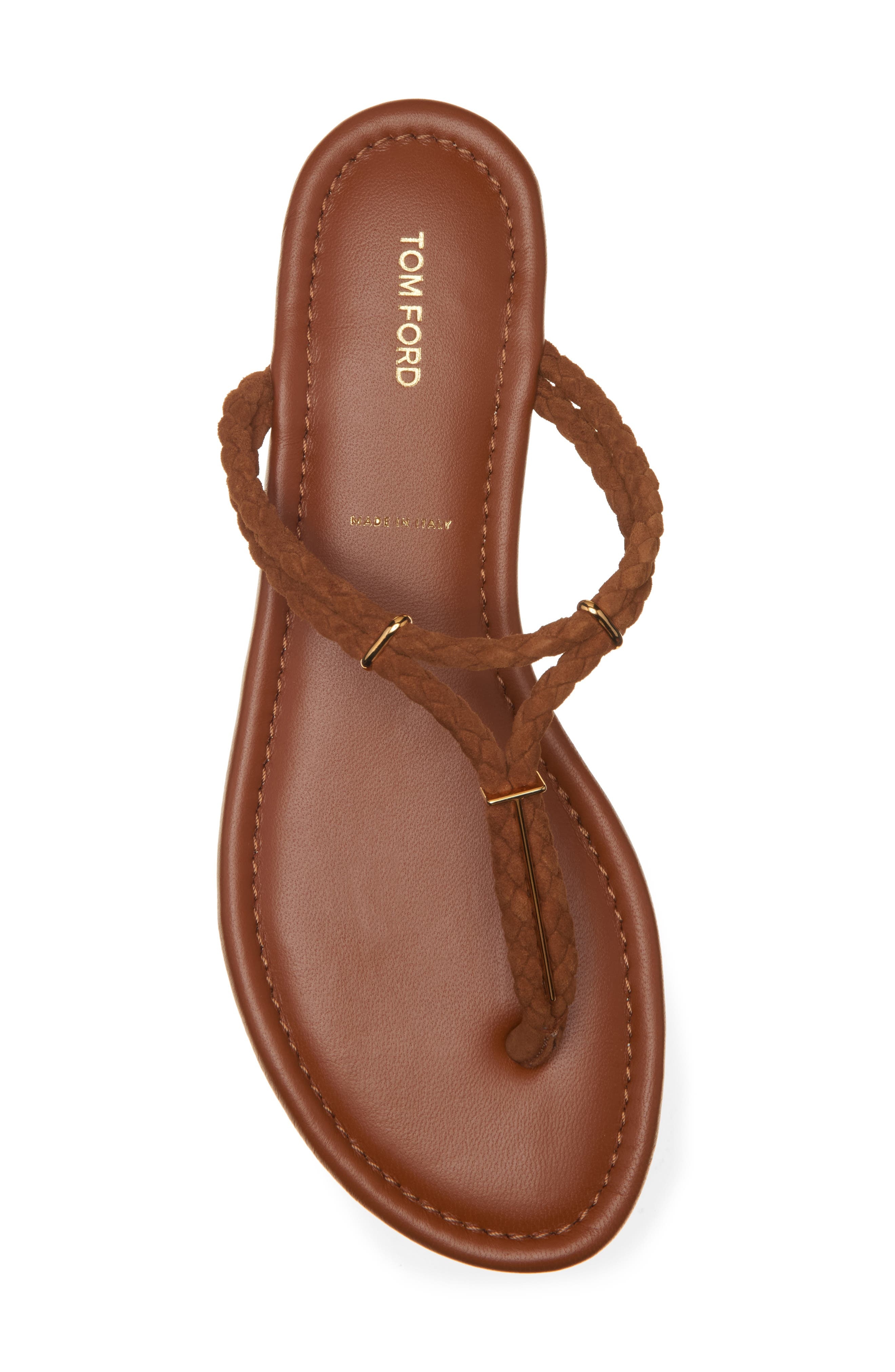 TOM FORD Lily Flip Flop in 1B054 Pecan at Nordstrom - 5