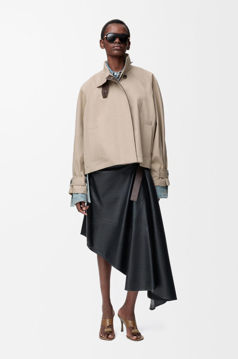 Loewe Short parka in cotton and silk outlook