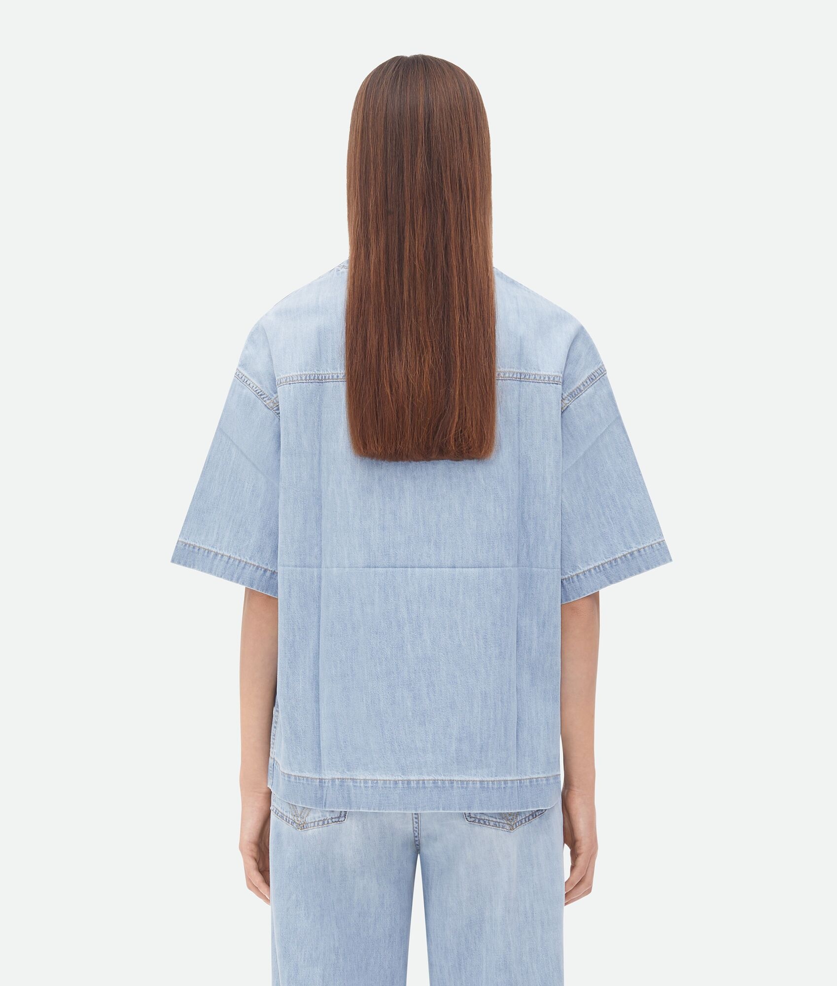 Light Bleached Denim T-Shirt - 3