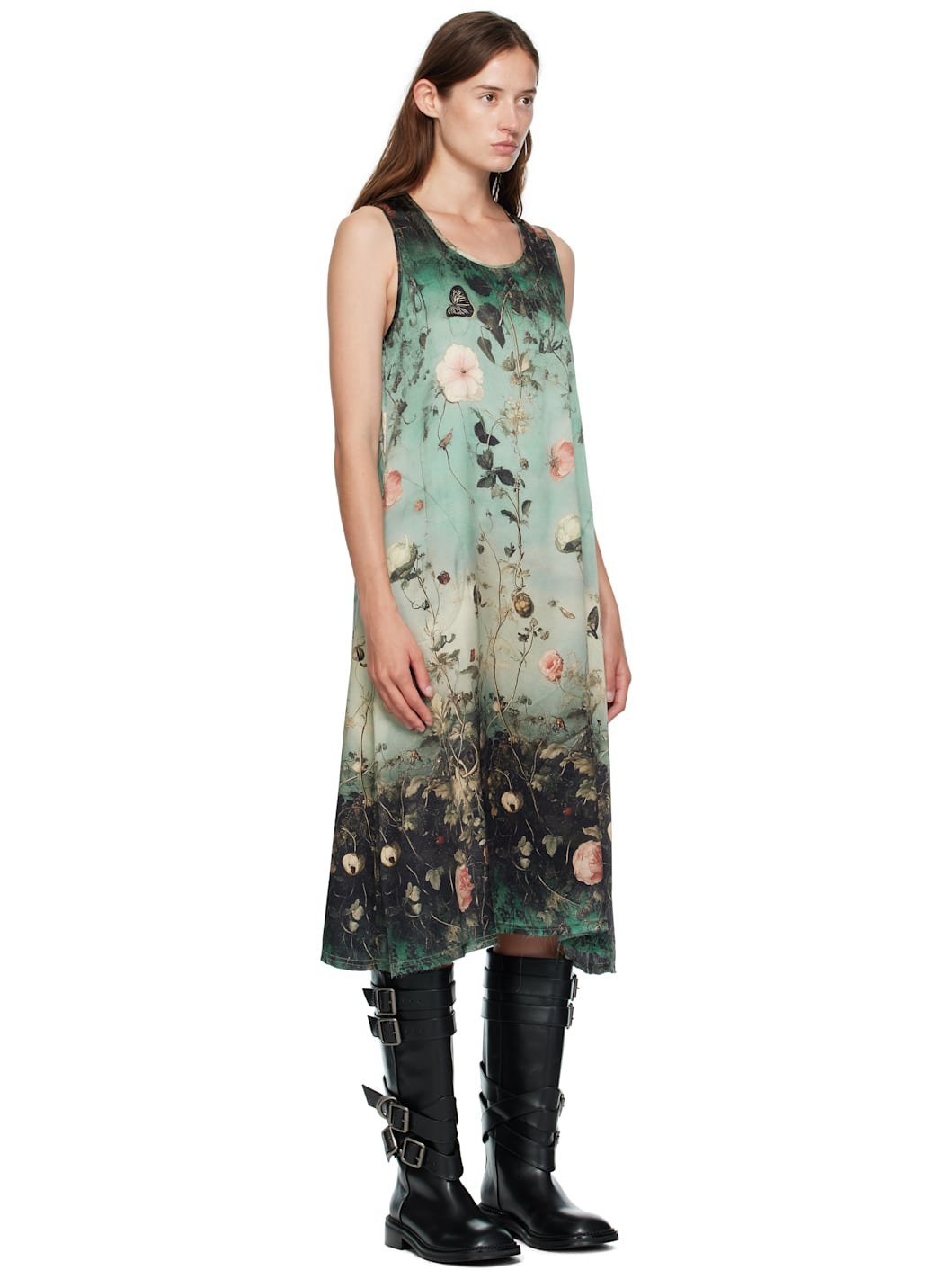 Blue Sleeveless Midi Dress - 2
