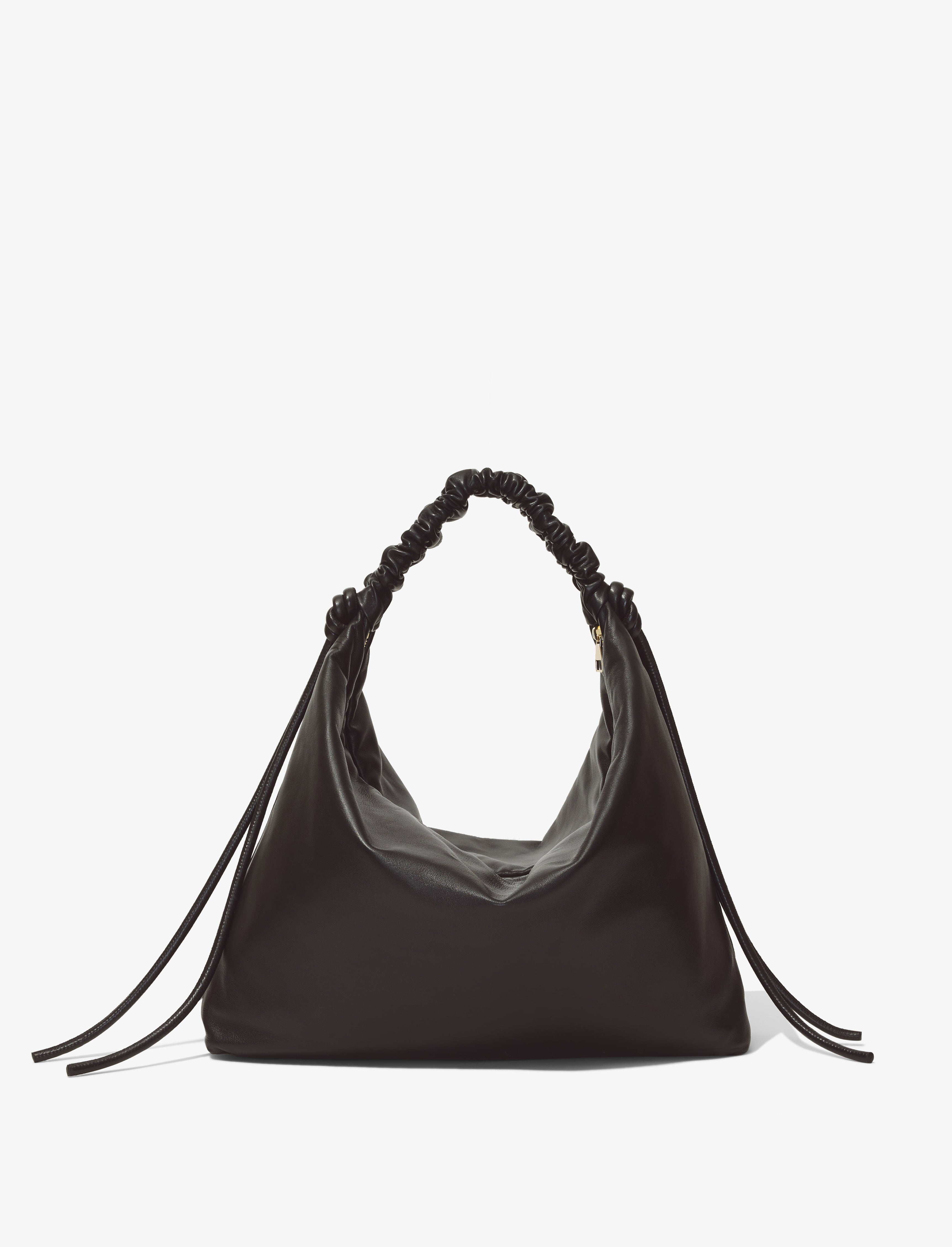 Large Drawstring Shoulder Bag - 4