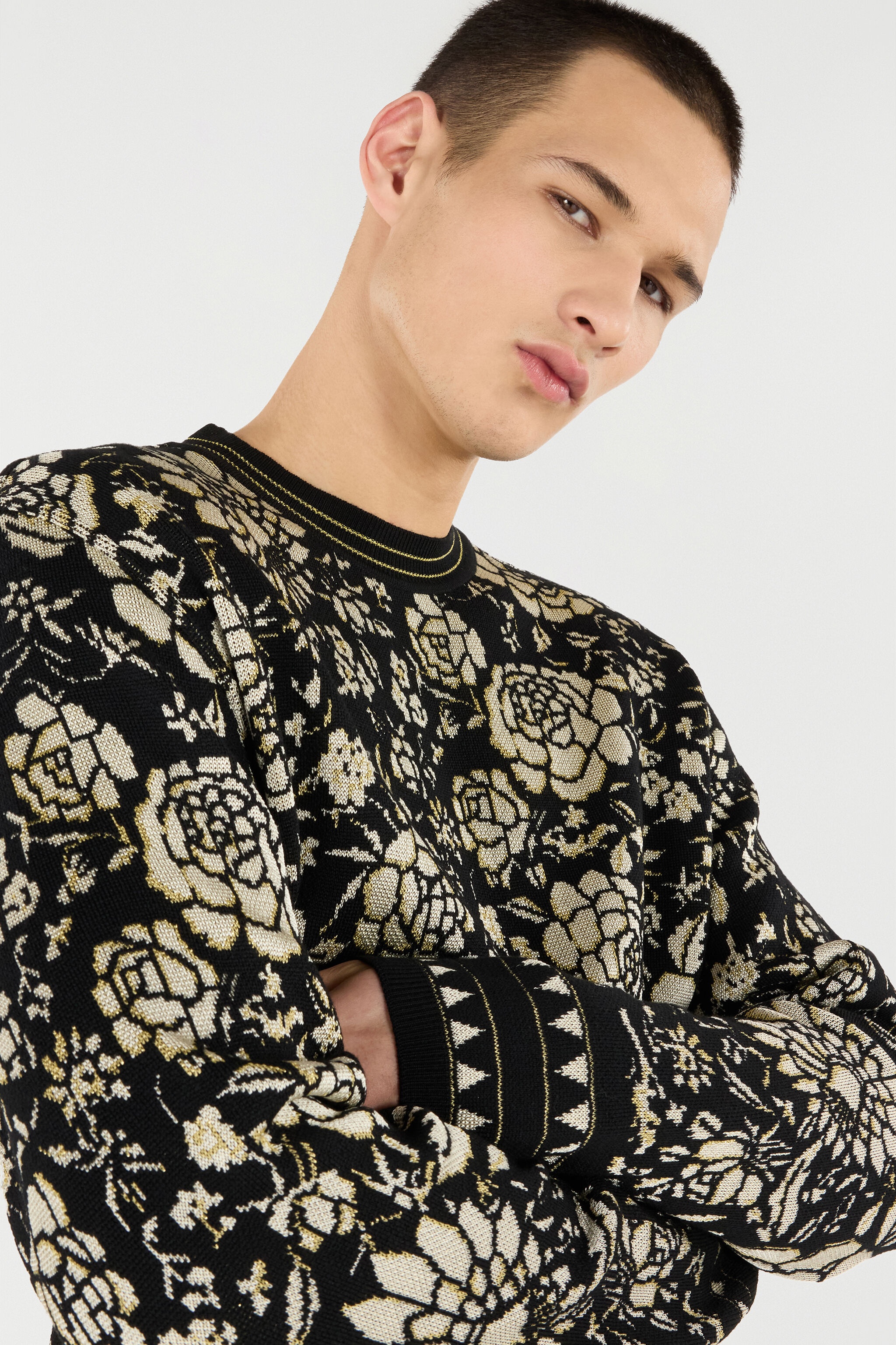 Floral Wool-Blend Sweater - 6