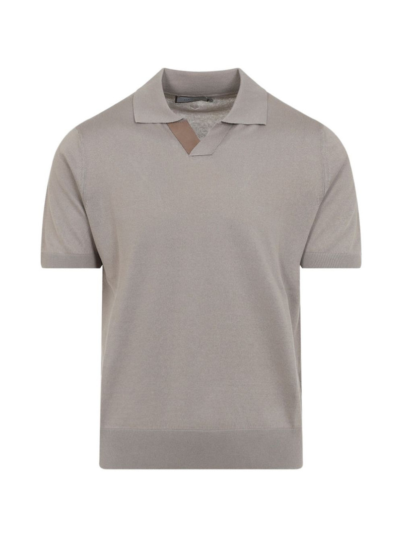 collar-detail T-shirt 1