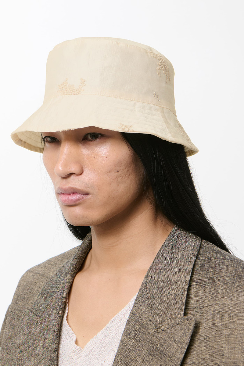 Bucket Hat Ivory Bloom Ethereal Veil 4