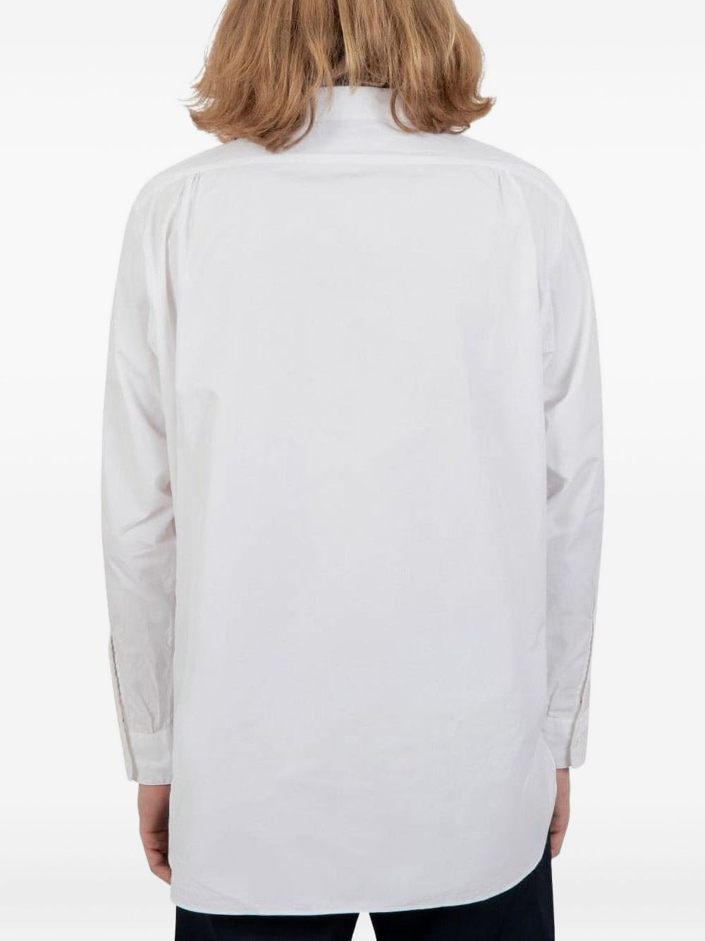 classic-collar cotton shirt - 3