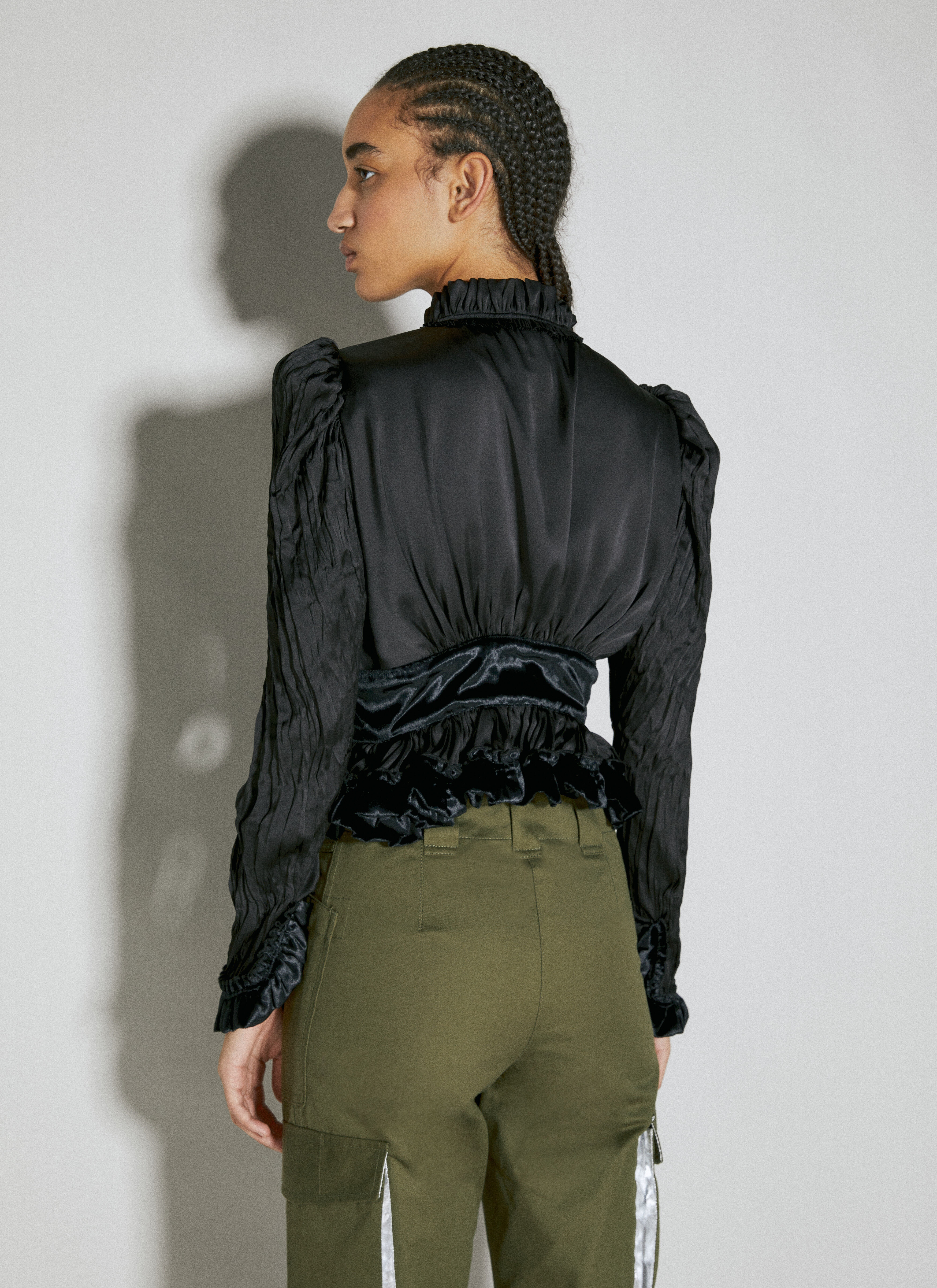 Ruffle Panel Construction Top - 4