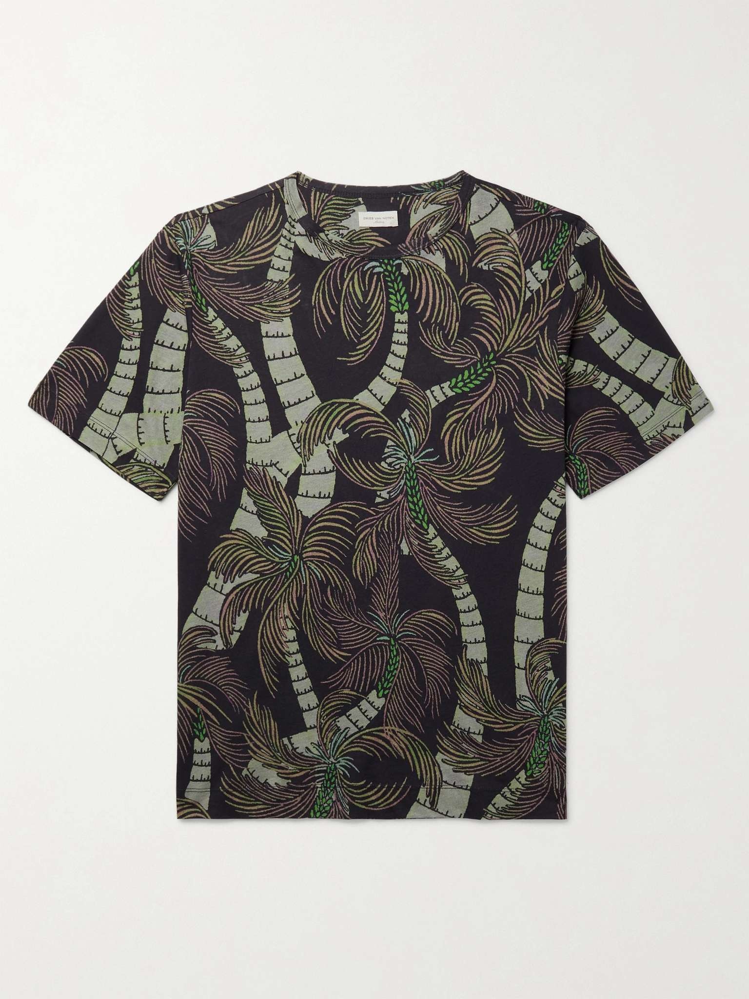 Slim-Fit Printed Cotton-Jersey T-Shirt - 1