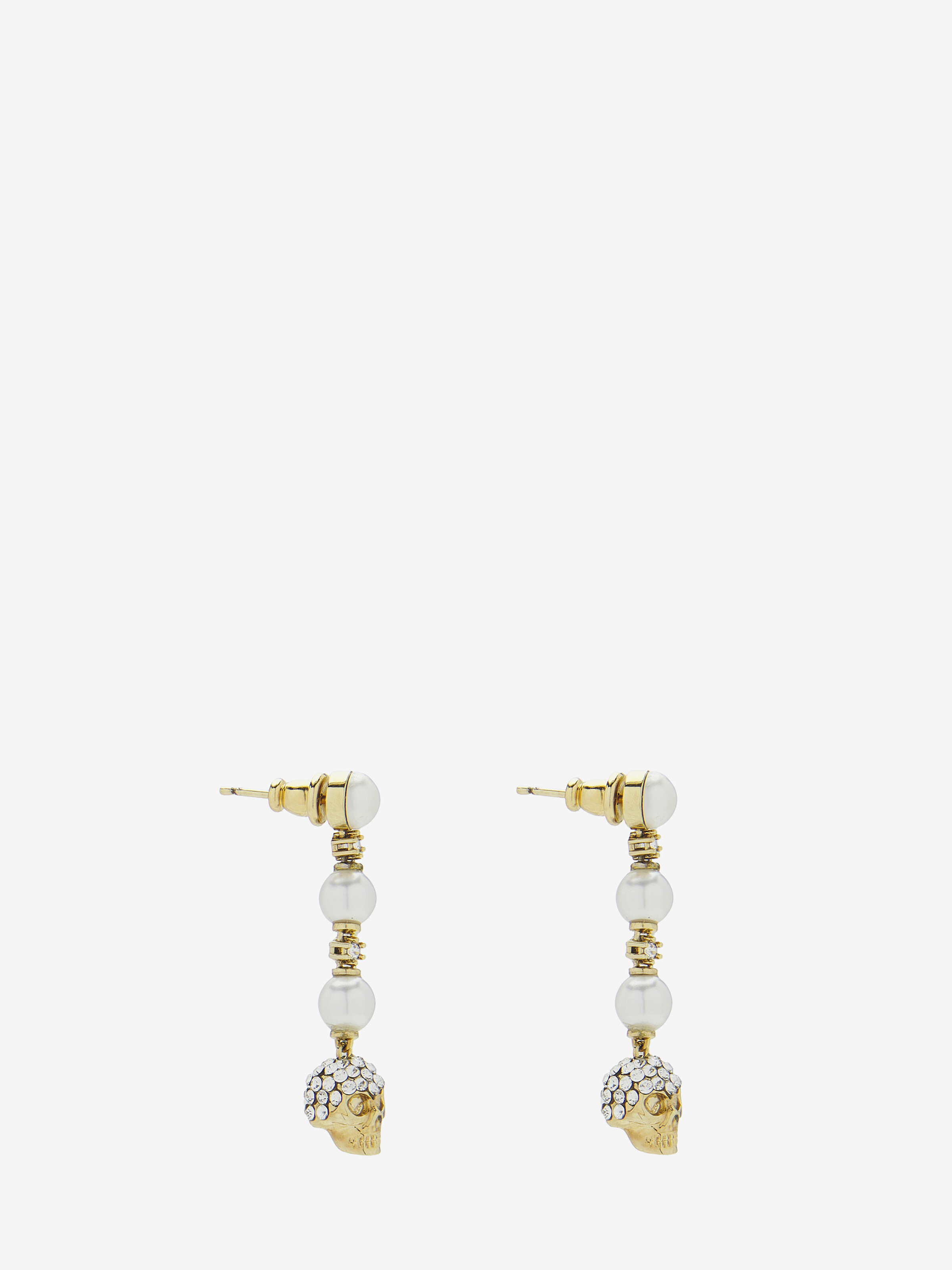 Skull And Pearl Earrings - 3