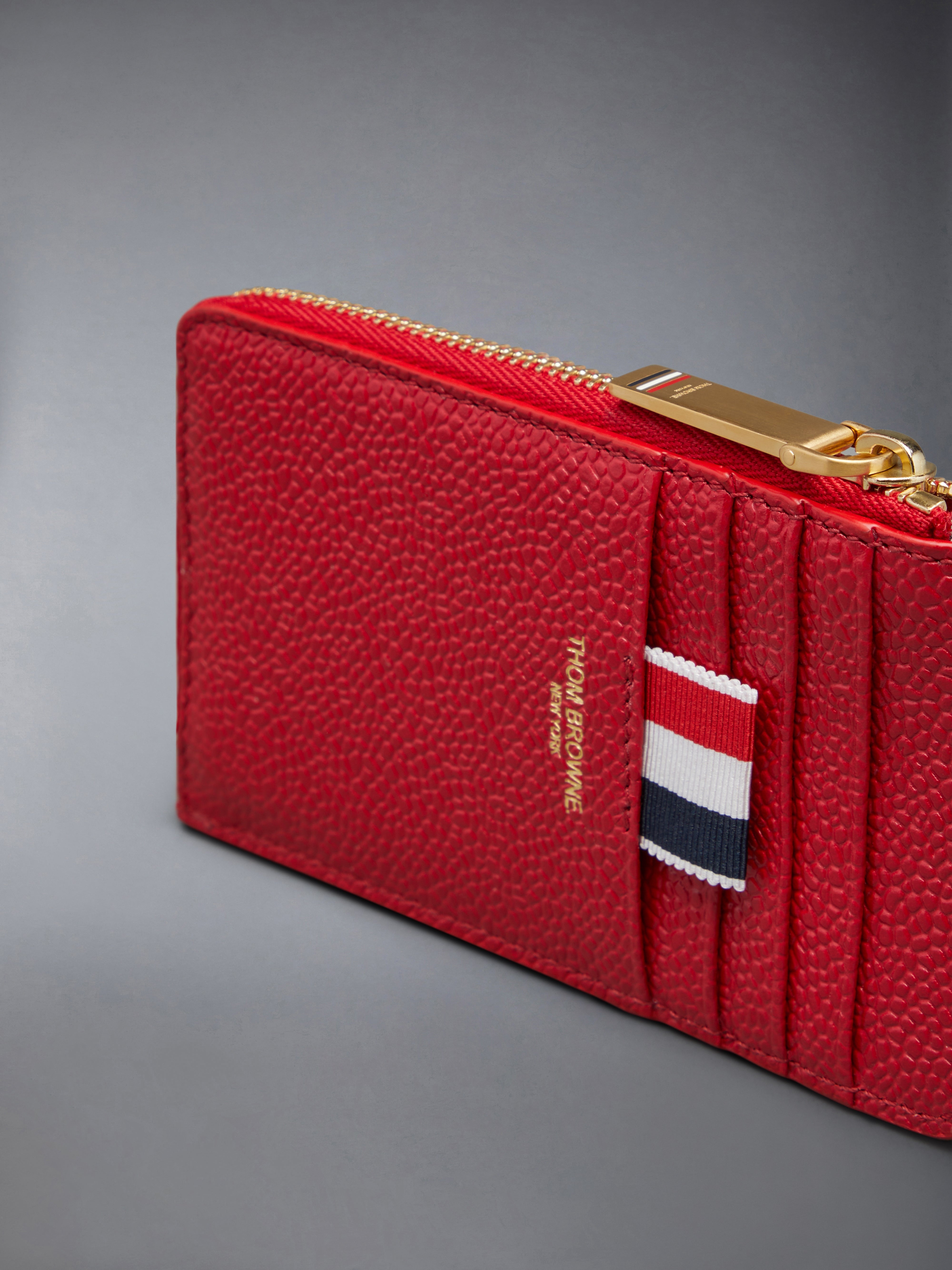 PEBBLE GRAIN HALF ZIP WALLET - 3