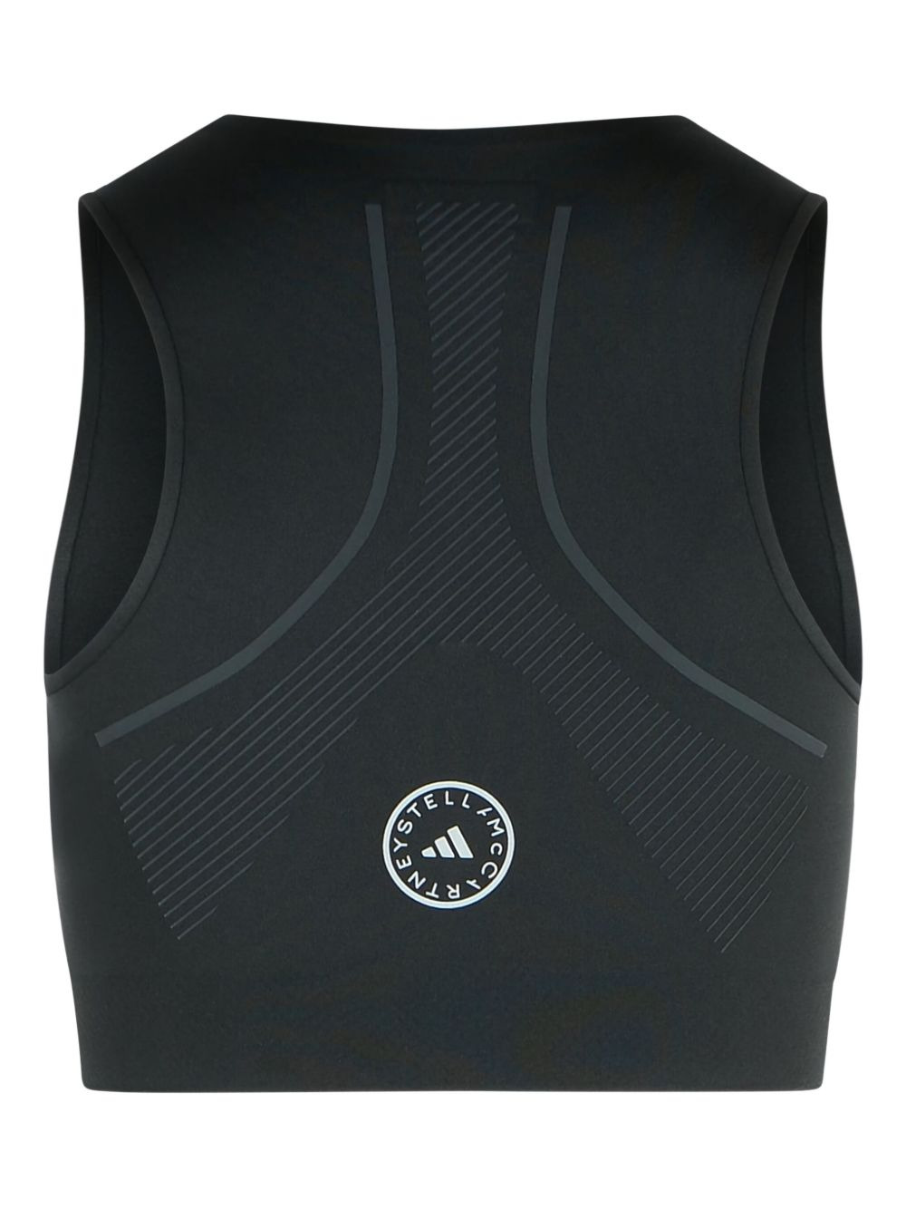 logo-embellished sleeveless crop top - 2