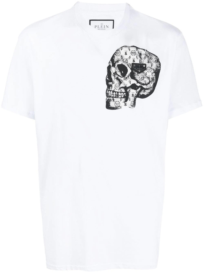 skull-print crew-neck T-shirt 1