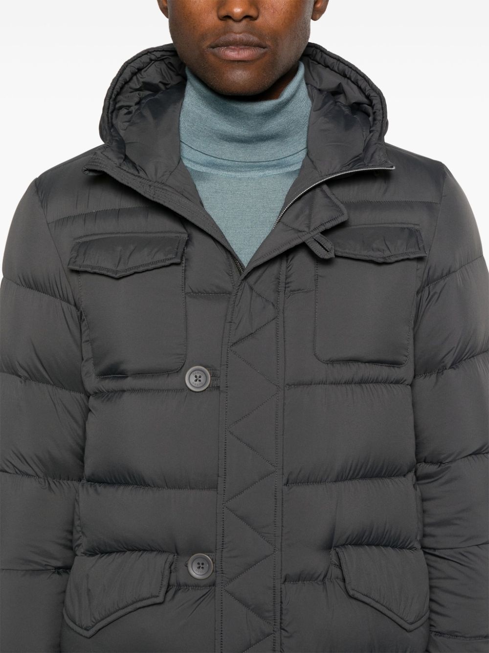 hooded puffer coat - 5