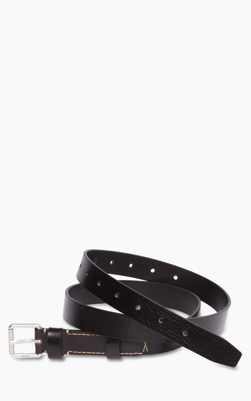 Lemaire REVERSED BELT LEATHER 25 DARK BROWN | cultizm | REVERSIBLE