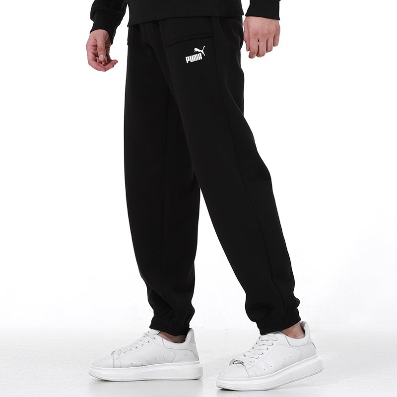 PUMA Logo Sweatpants 'Black' 534935-01 - 5