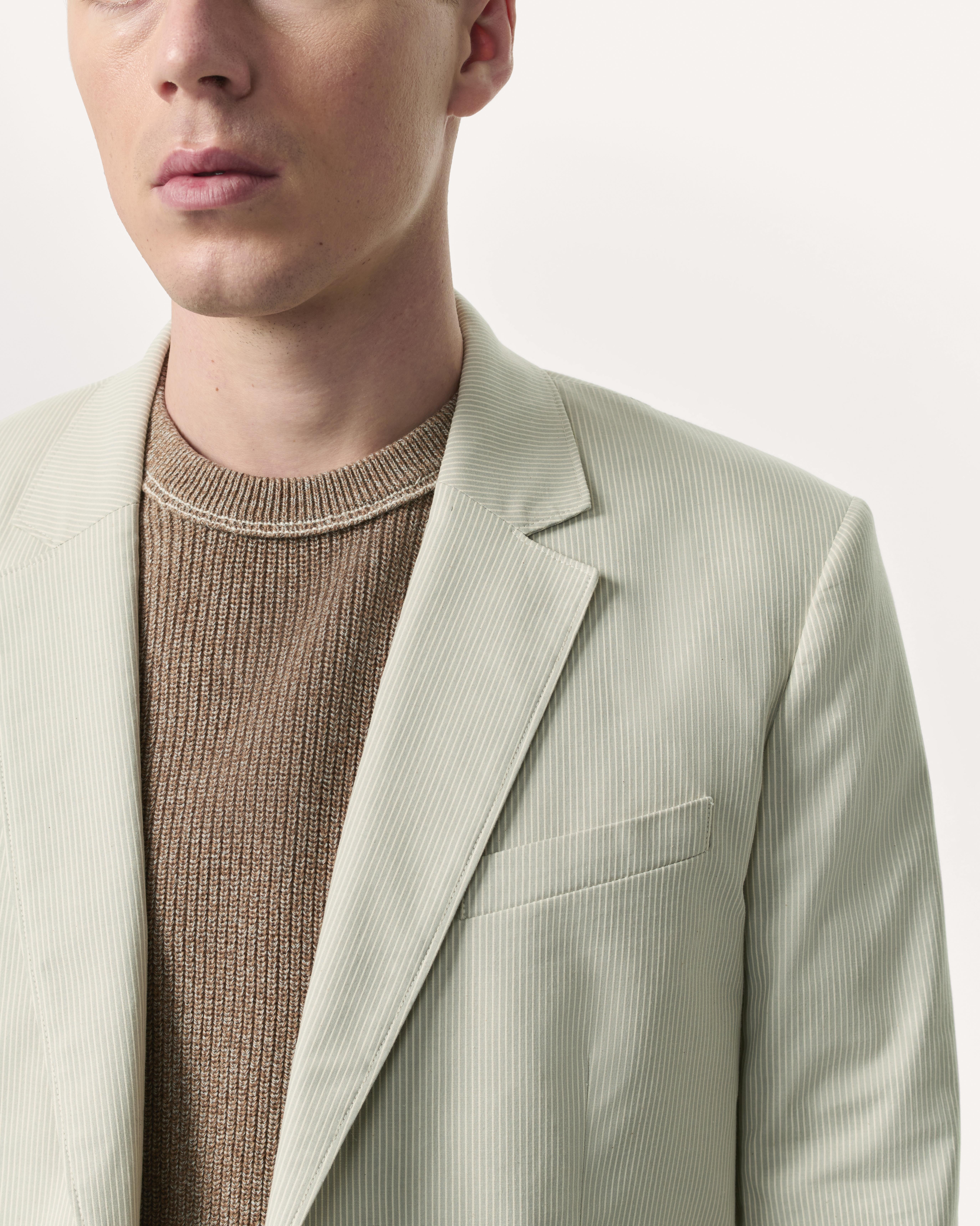 Butler Striped Stretch Cotton Blazer - 6