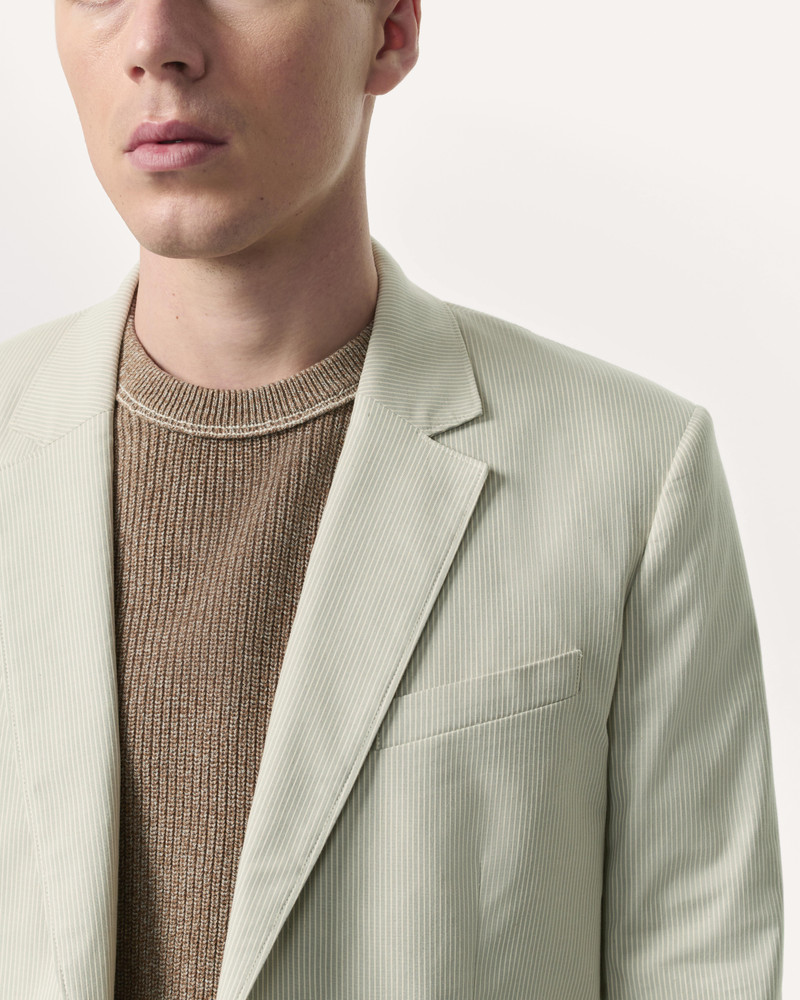 Butler Striped Stretch Cotton Blazer 6