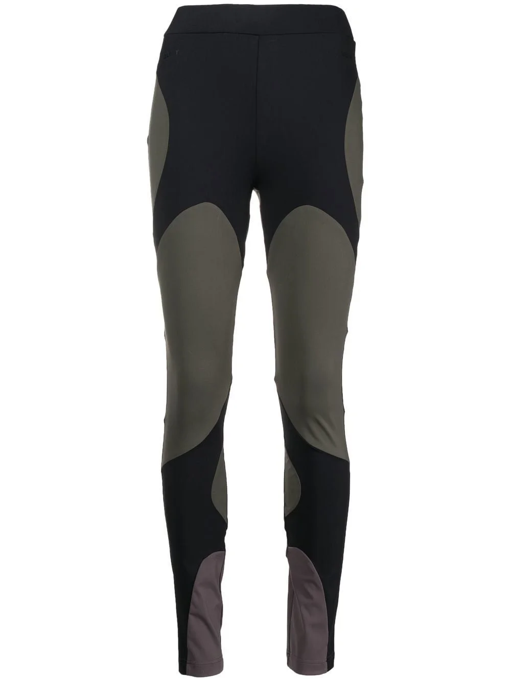 logo-print two-tone leggings - 1