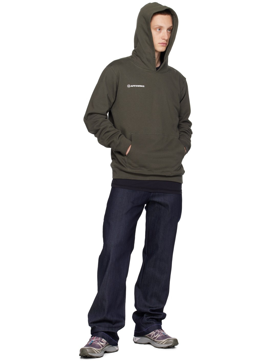 Gray Printed Hoodie - 4