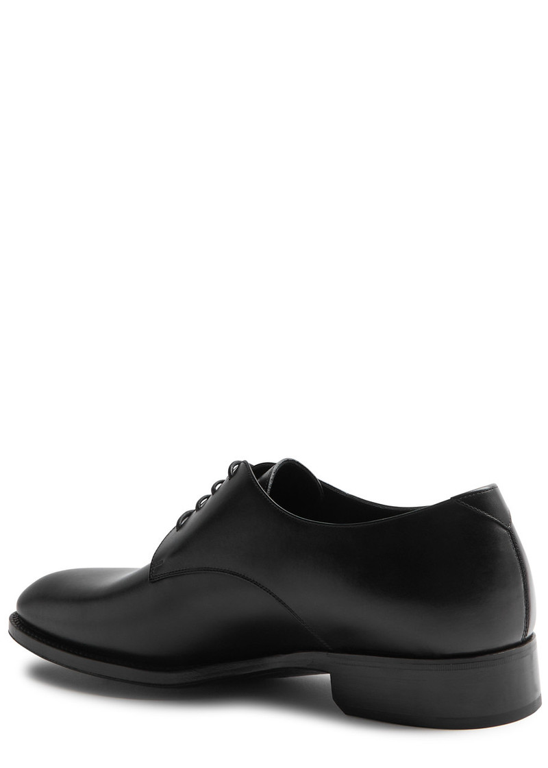 SAINT LAURENT Saint Laurent Adrien Leather Derby Shoes outlook