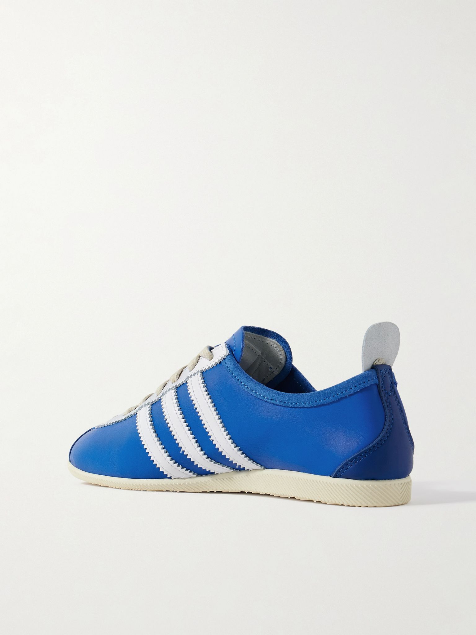 Japan suede-trimmed leather sneakers Royal blue - 3