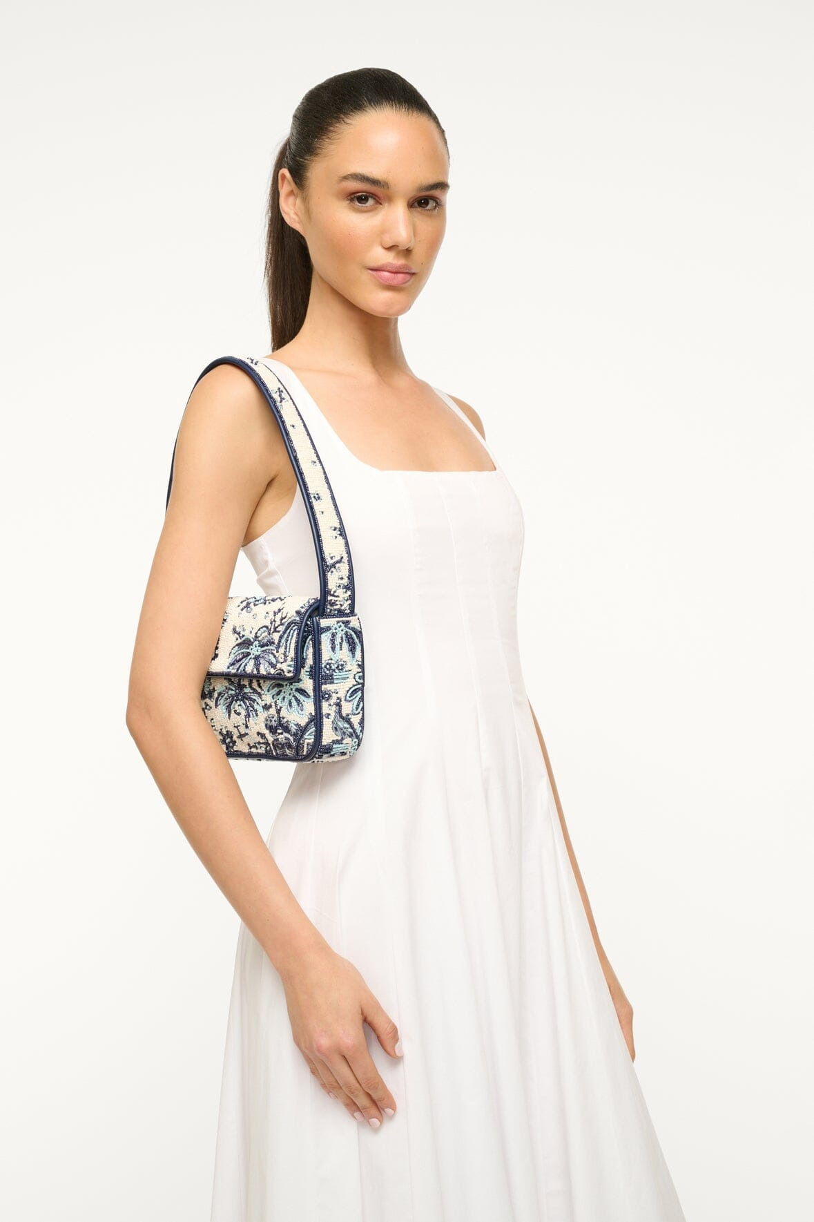 STAUD TOMMY BEADED BAG TOILE DE PUP - 2