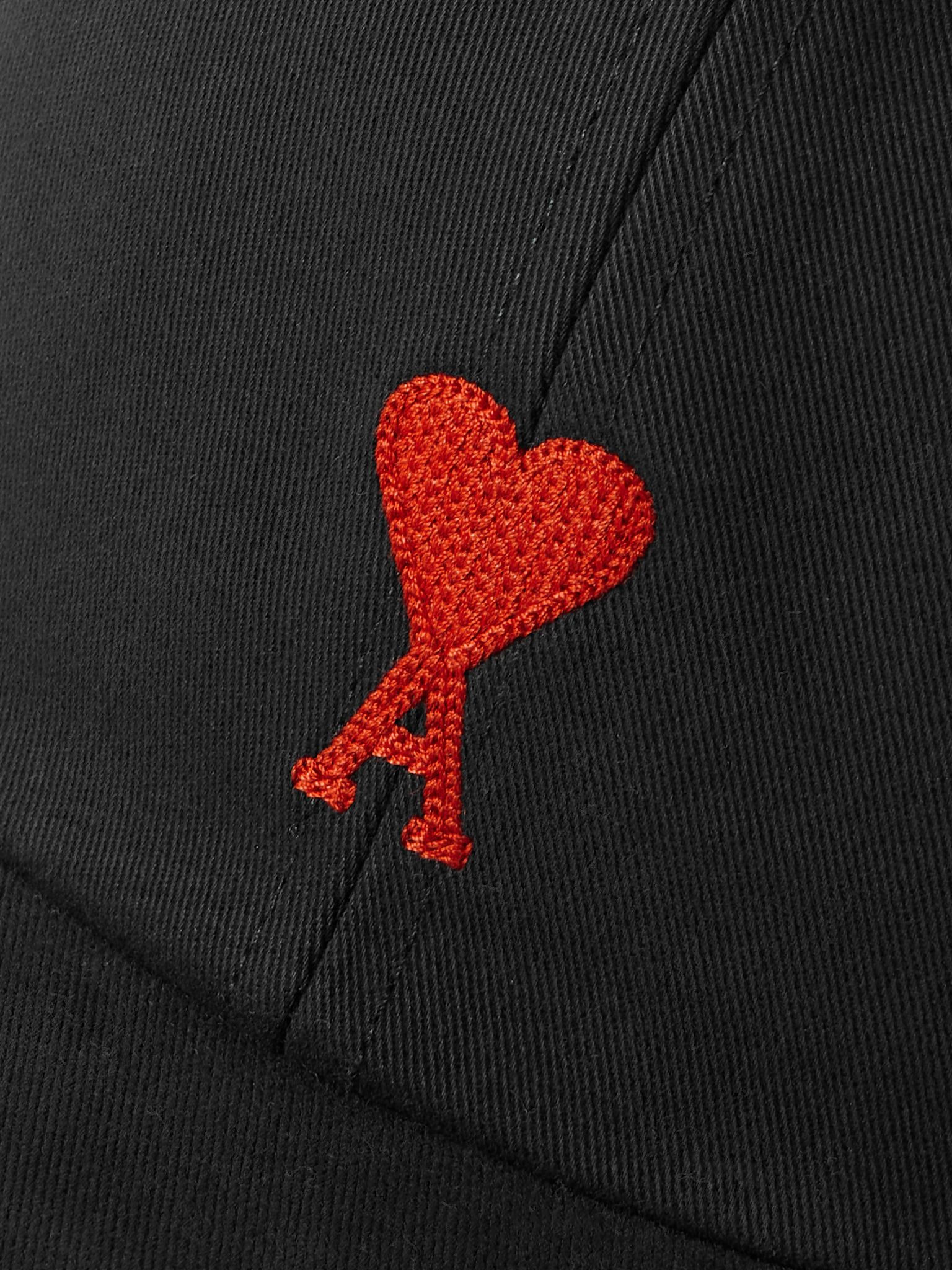 Logo-Embroidered Cotton-Twill Baseball Cap Black - 4
