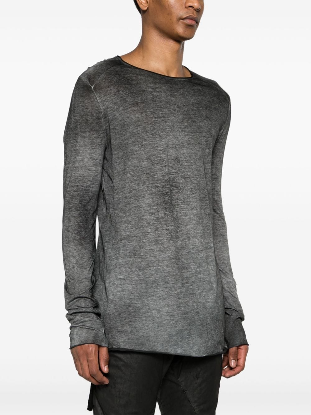 round-neck mÃ©lange jumper - 3