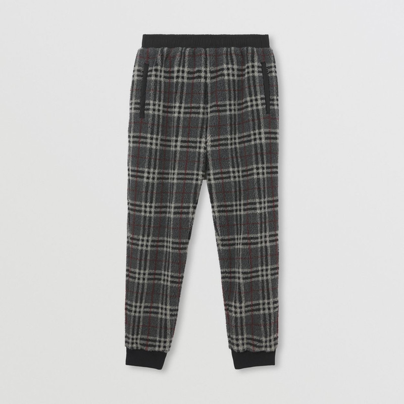 Check Fleece Jogging Pants 1