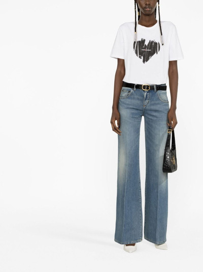 SAINT LAURENT high-waisted flared jeans outlook