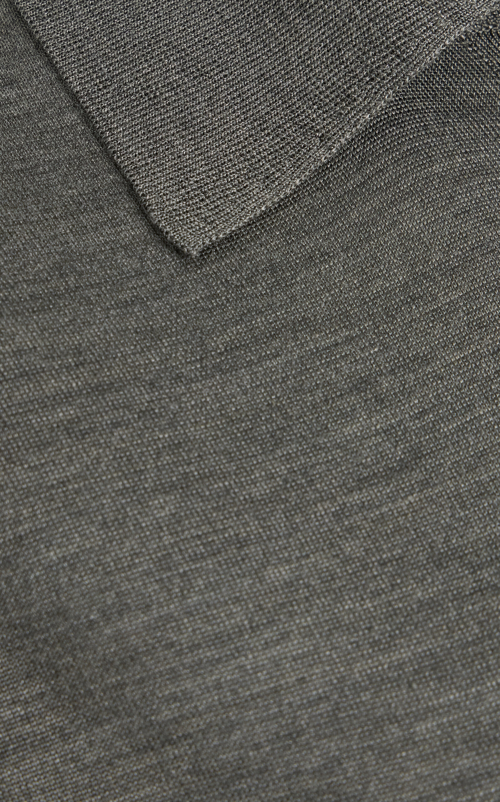 Lilienne Silk Knit Polo Top grey - 5