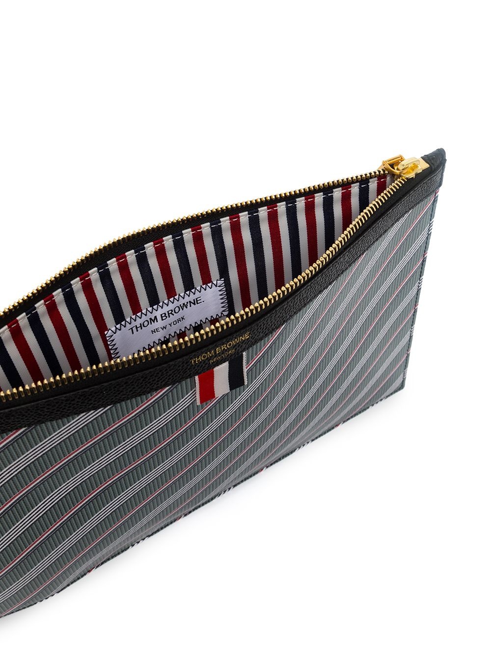 striped clutch bag - 5