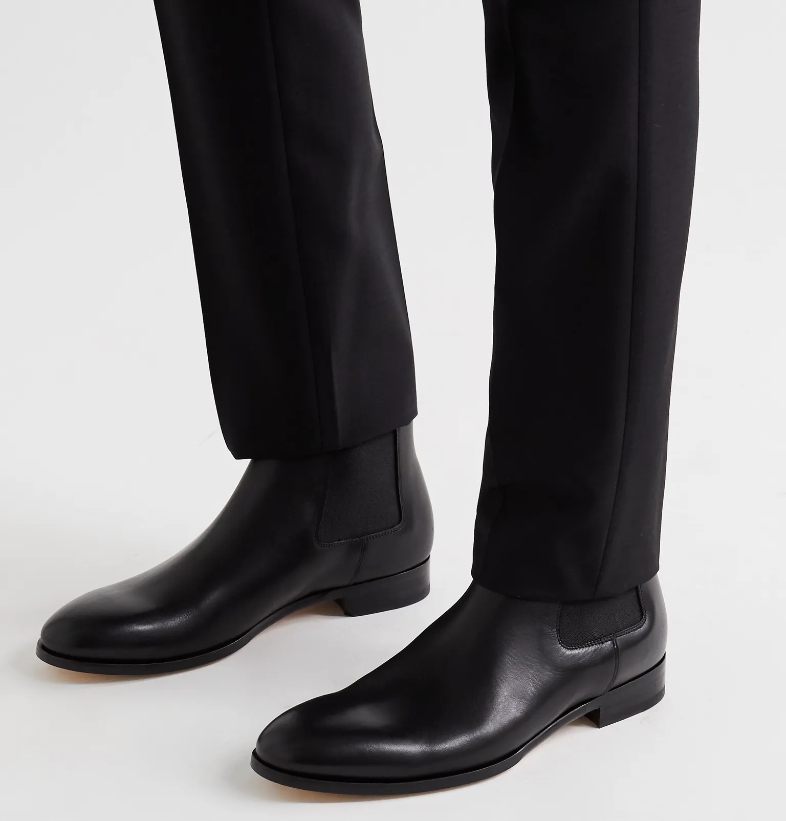 Crown Leather Chelsea Boots - 4