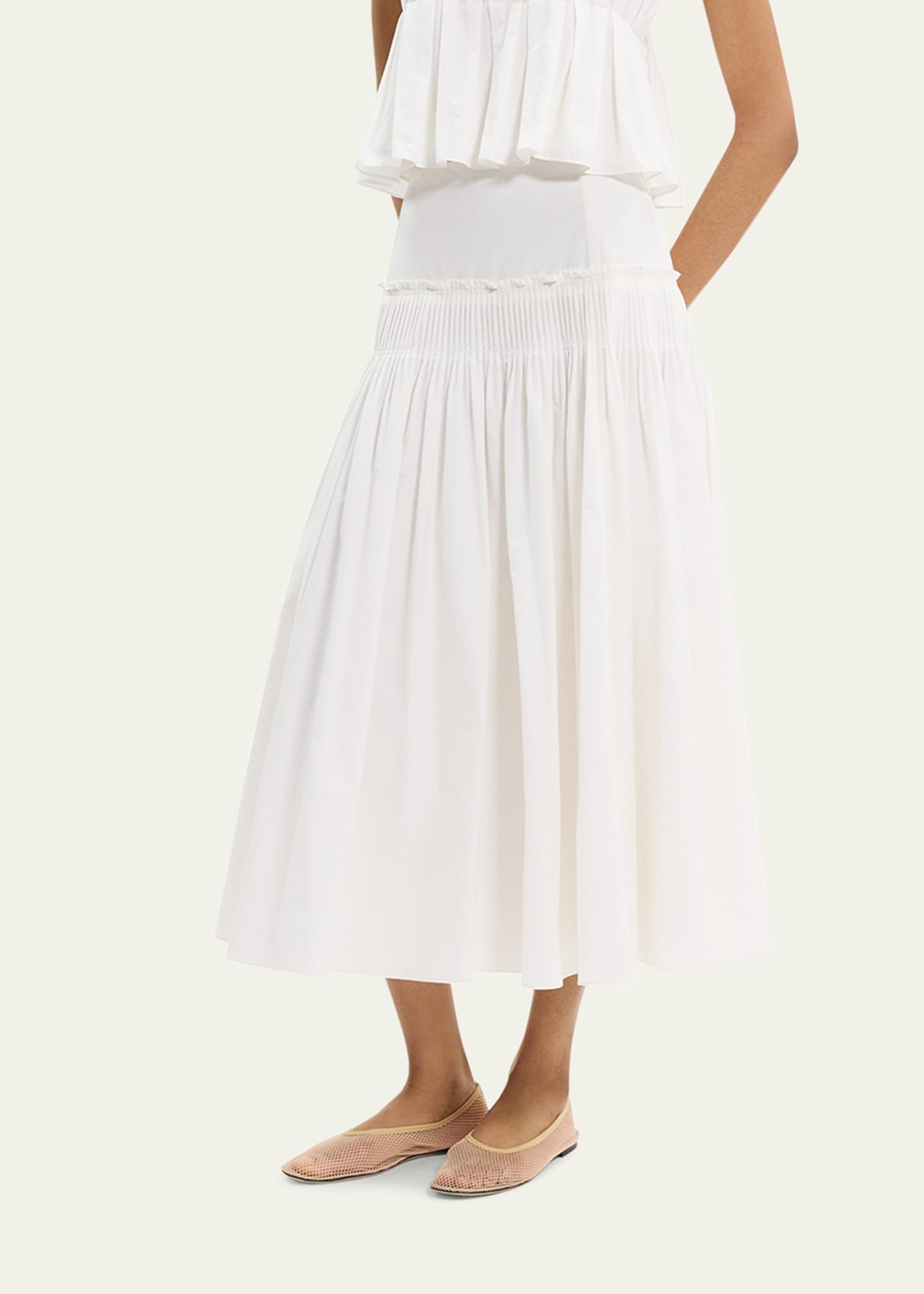 High-Rise Yoke Skirt - 4