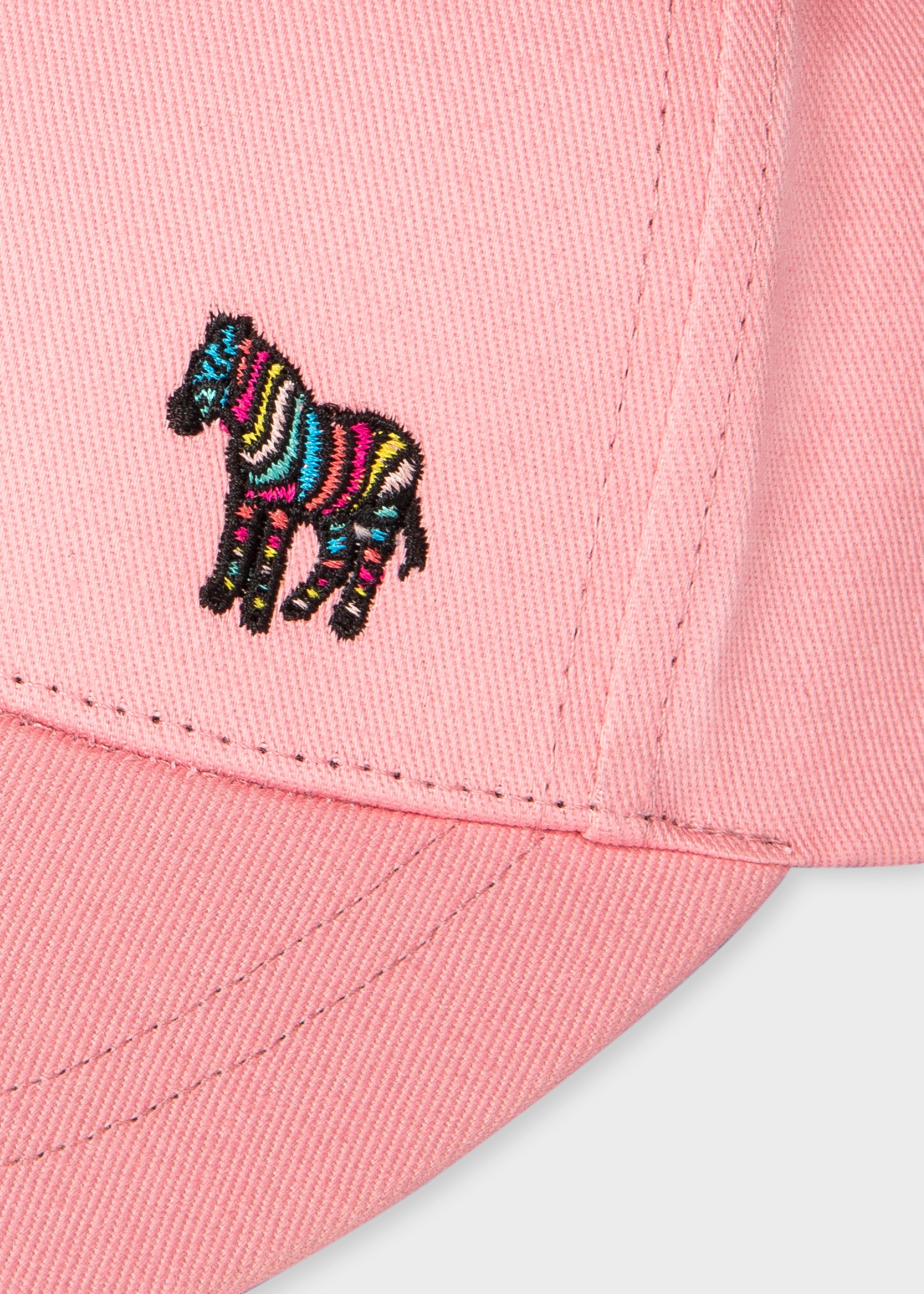 Women's Pink Cotton Zebra Logo Baseball Cap - 4