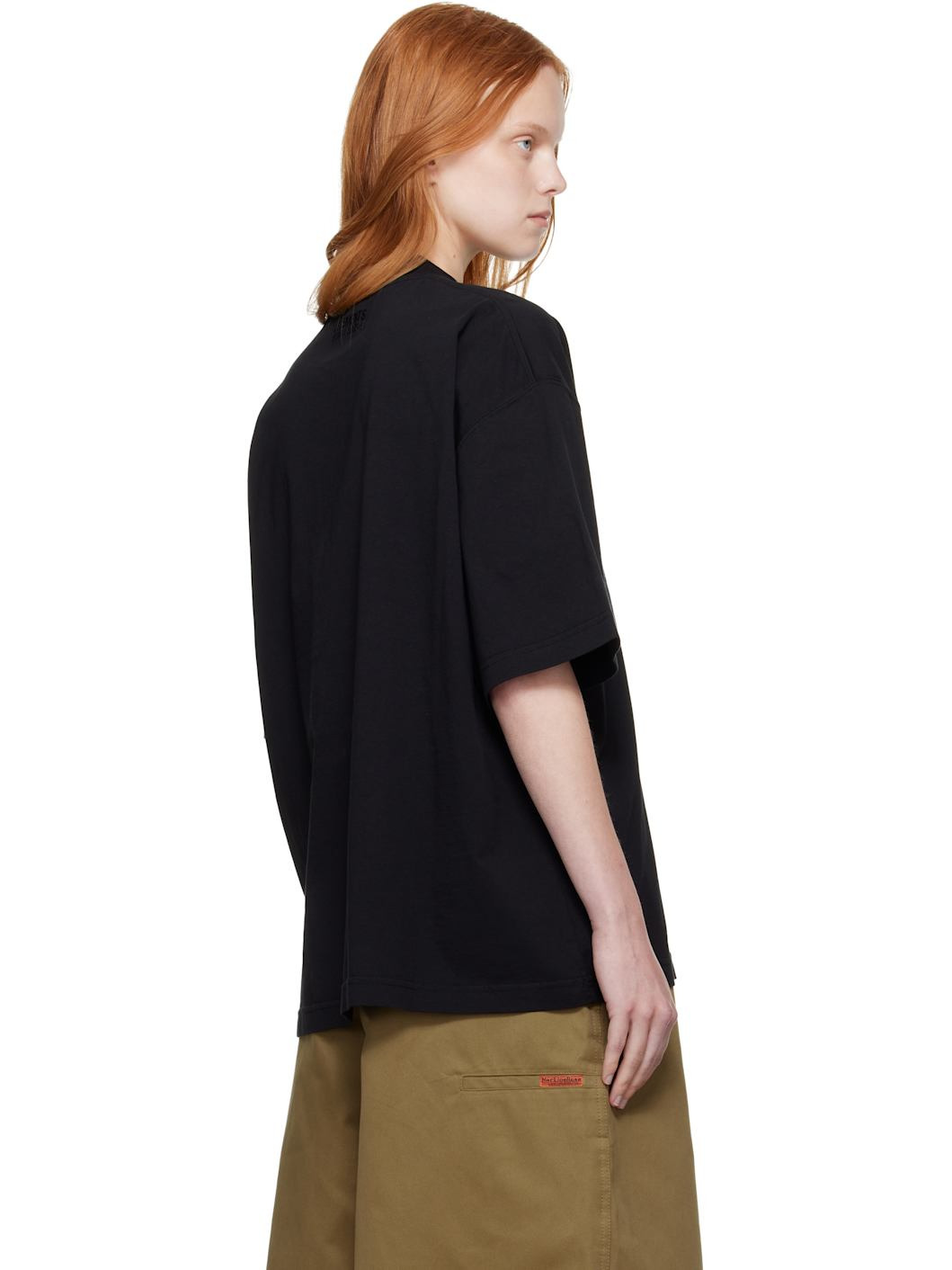 Black 'Night In Paris' Oversized T-shirt - 3