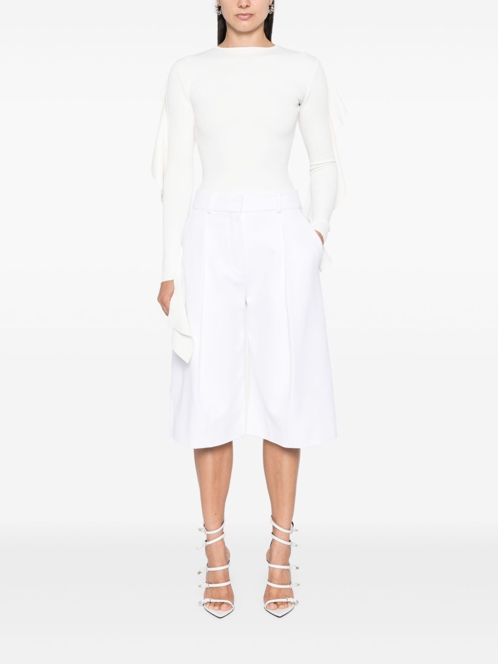 asymmetric knitted top - 2