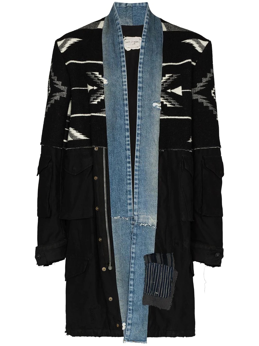 50/50 Artist panelled coat - 1