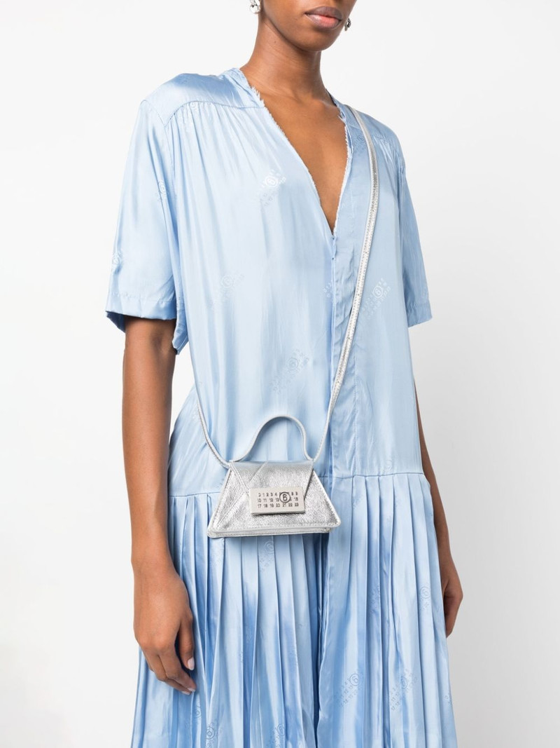MM6 Maison Margiela signature numbers-motif leather mini bag outlook