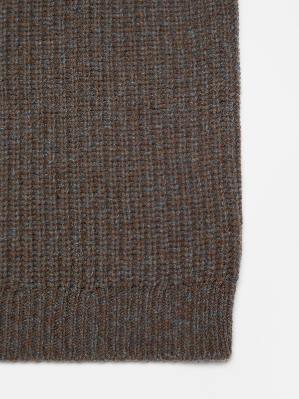 August Chunky Crew Neck Knit Brown - 4