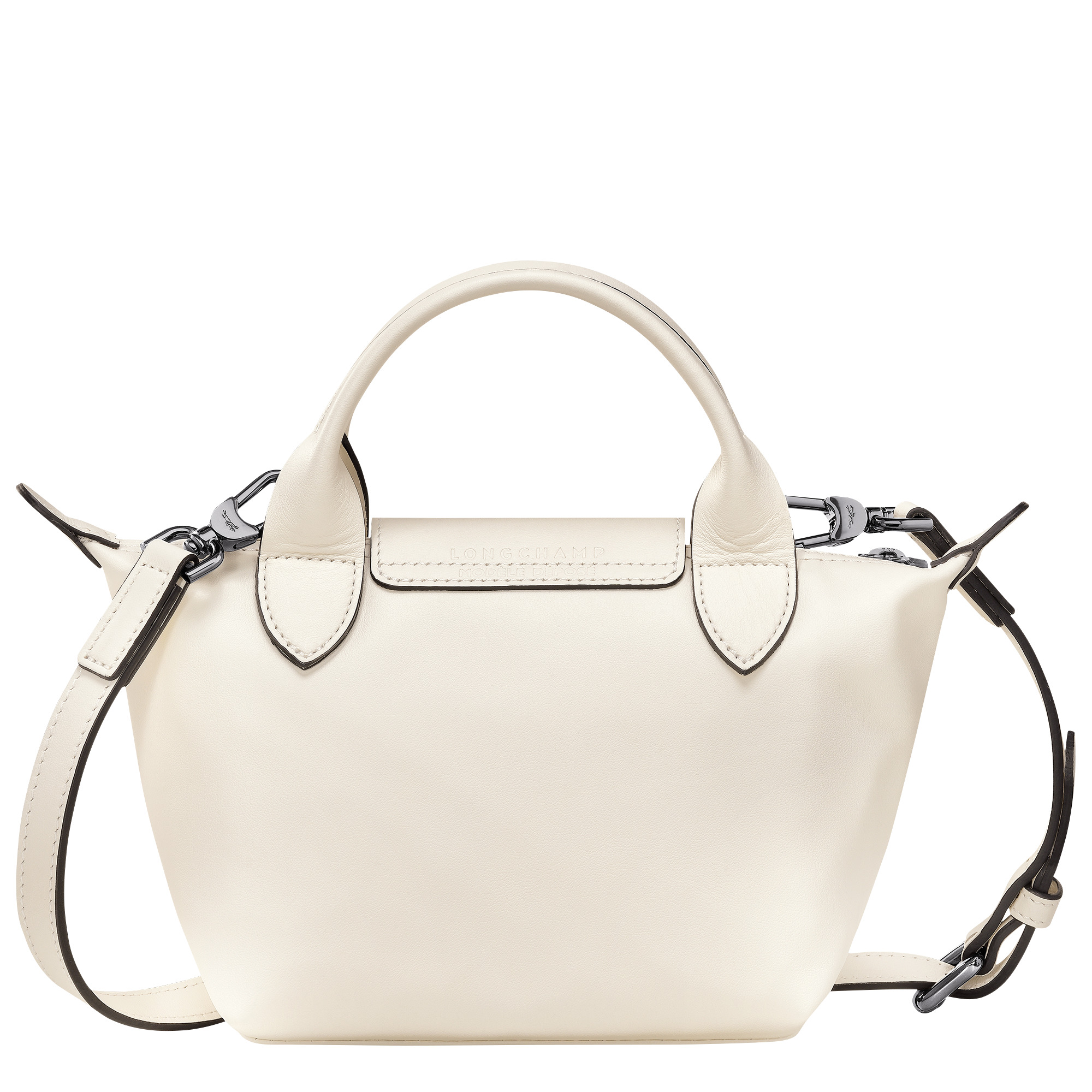 Le Pliage Xtra XS Handbag Ecru - Leather - 4