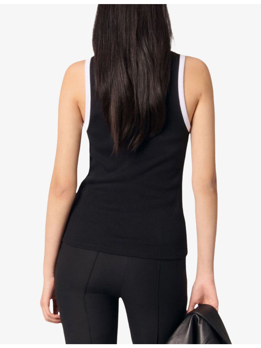Contrast-Trim Ribbed Cotton-Jersey Tank Top - 4
